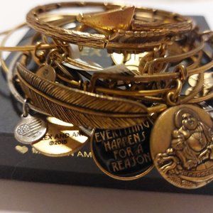 MAKE AN OFFER OR TRADE~ALEX AND ANI BRACELETS! BRONZE AND GOLD TONE BUNDLE!